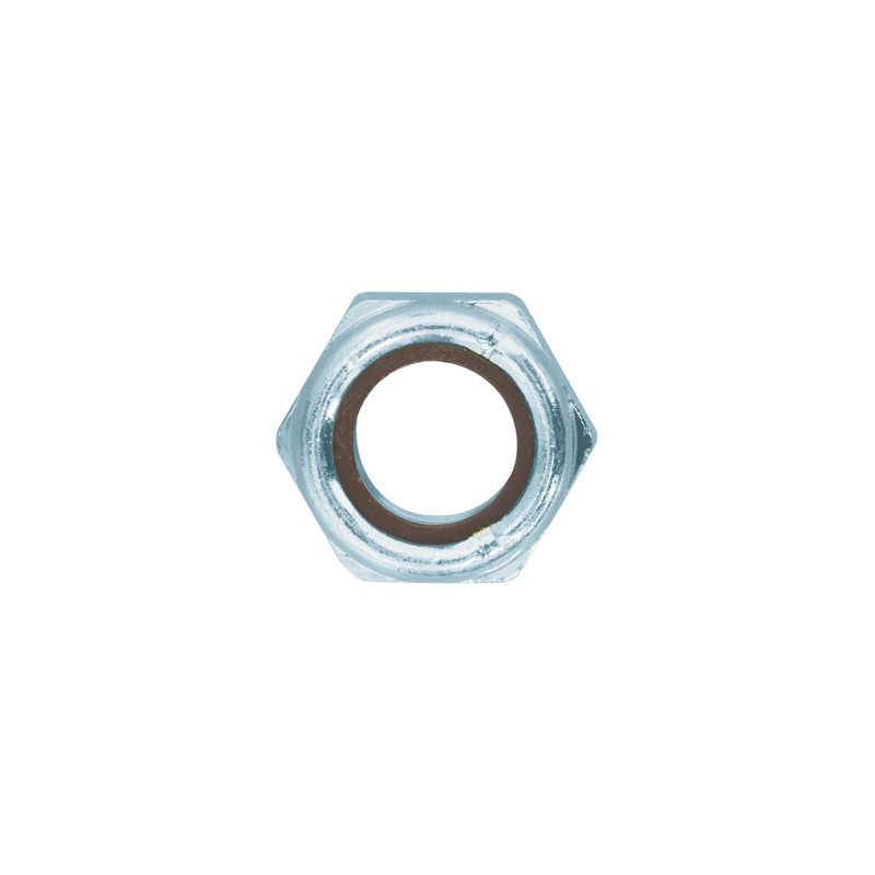 ÉCROU HEXAGONAL AUTO-FREINÉ À BAGUE NYLON CL8 M14-2.00 DIN 982