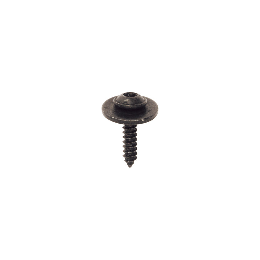 BLACK ZINC PLATED TRUSS HEAD SELF TAPPING SCREW WITH WASHER Ø 4,2 X 19 mm