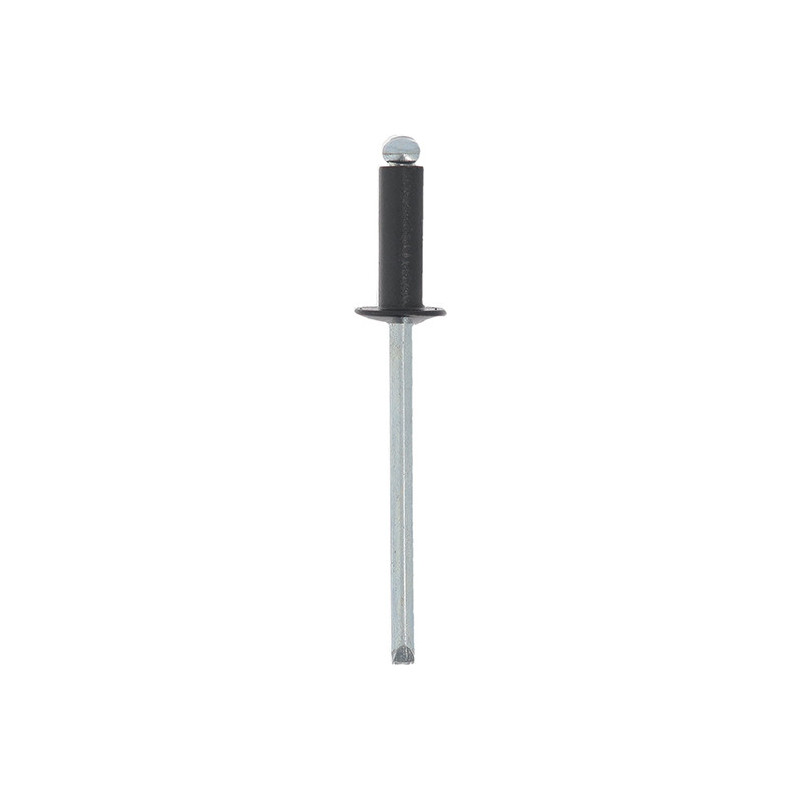 RIVET ALU TÊTE LARGE NOIR Ø 4 X 12 mm CARROSSERIE