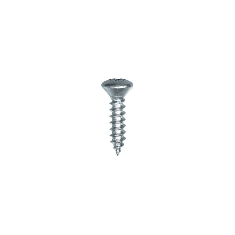 VIS À TÔLE TÊTE FRAISÉE BOMBÉE POZI ZN BLANC Ø 4,8 X 19 mm DIN 7983