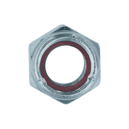 ÉCROU HEXAGONAL AUTO-FREINÉ À BAGUE NYLON CL8 M12-1.75 DIN 982