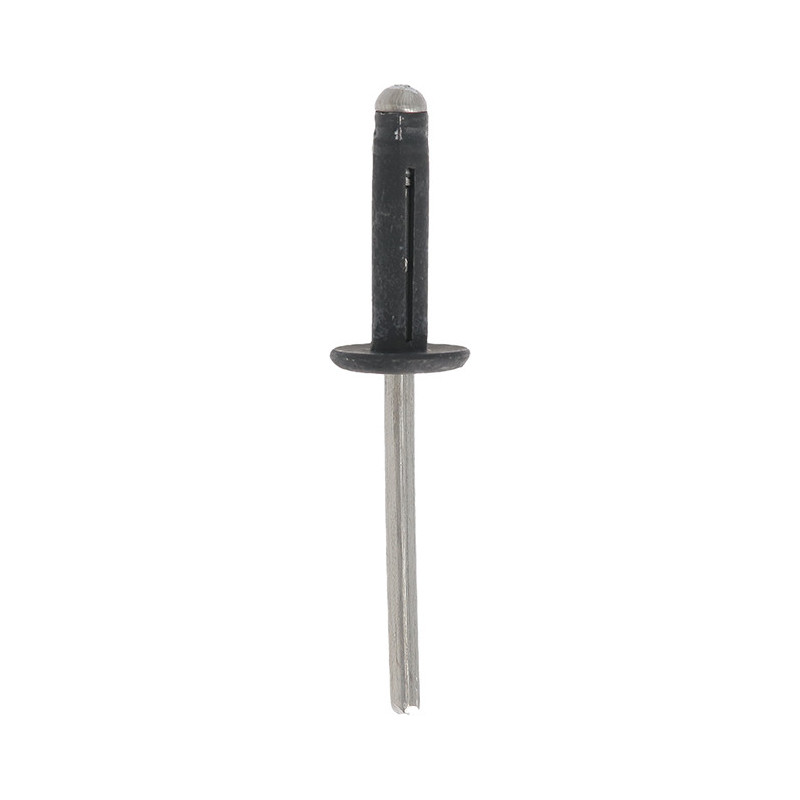 BLACK LARGE HEAD SPREADING RIVET Ø 4,8 X 19,8 mm