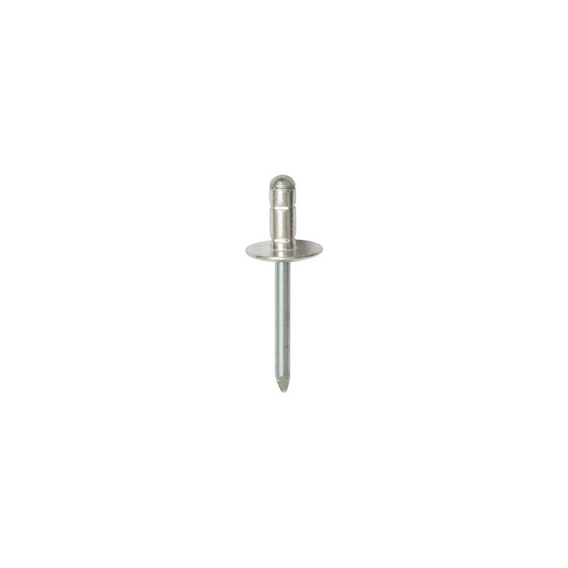 RIVET ALU MULTI-SERRAGE TÊTE LARGE Ø 6,4 x 14 mm