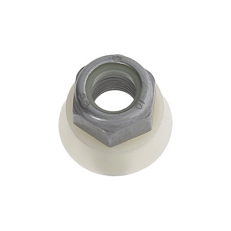 ÉCROU FREIN NYLON HEXAGONAL À JUPE M10 X 1,25