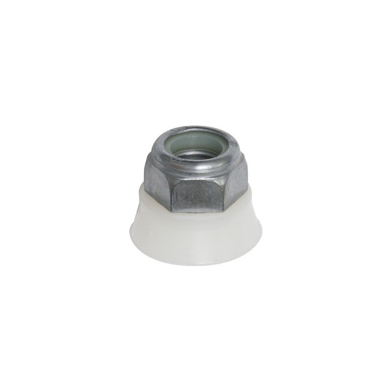 ÉCROU FREIN NYLON HEXAGONAL À JUPE M10 X 1,25
