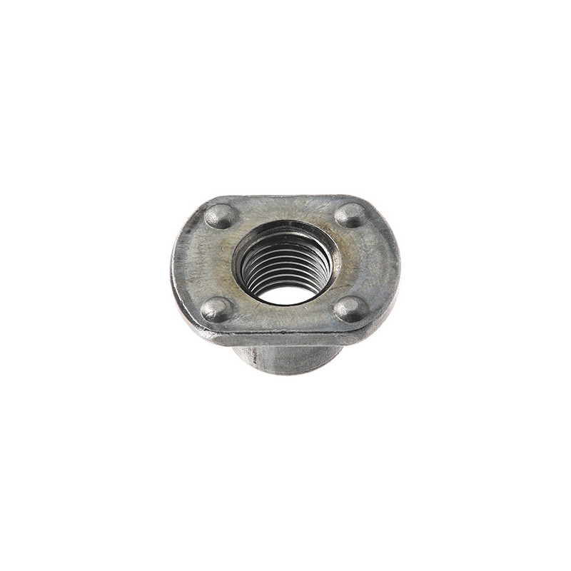 ÉCROU À SOUDER CYLINDRIQUE + 2 MÉPLATS 4 BOSSAGES 7/16-20UNF-2B