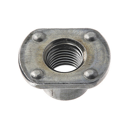 ÉCROU À SOUDER CYLINDRIQUE + 2 MÉPLATS 4 BOSSAGES 7/16-20UNF-2B