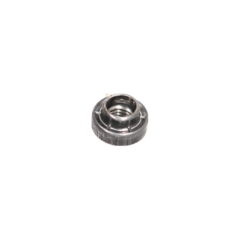 ÉCROU À SERTIR CYLINDRIQUE ÉPAULÉ 6 CRANTS ANTI-ROTATION M8