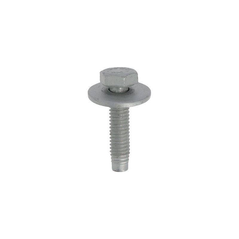 VIS À MÉTAUX TÊTE HEXAGONALE +RONDELLE IMPERDABLE M6 X 25 mm MAT