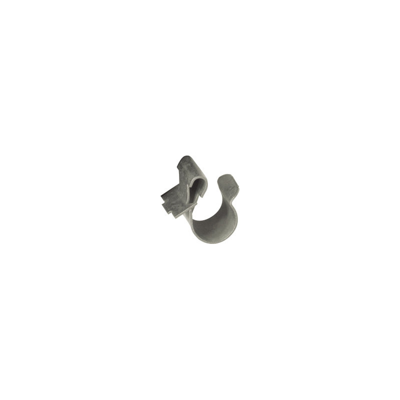 AGRAFE SUPPORT DE TUBE MÉTAL 1 LOGEMENT Ø 7 → 8 mm POUR BORD DE TÔLE