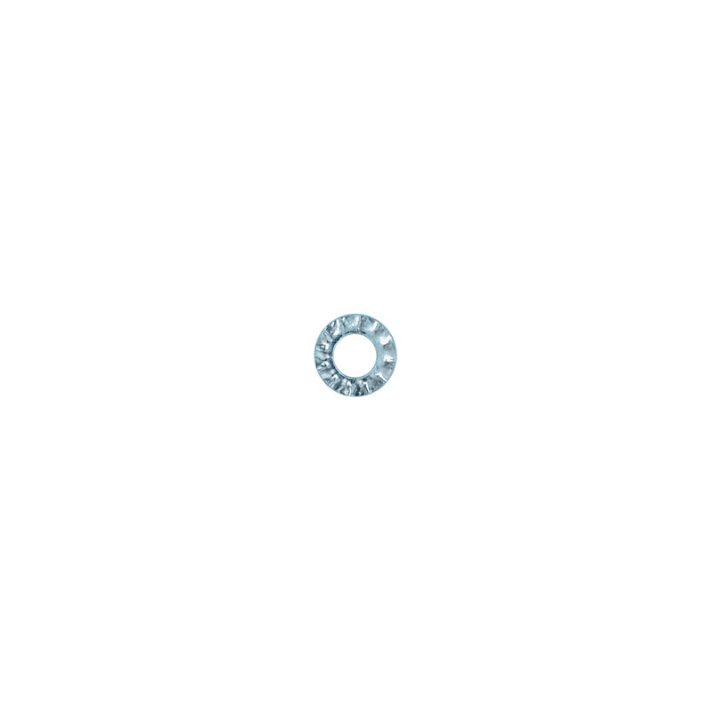 EXTERNAL SERRATED WASHER Ø 4 X 8 mm NFE 27-624 EXTERNAL SERRATED