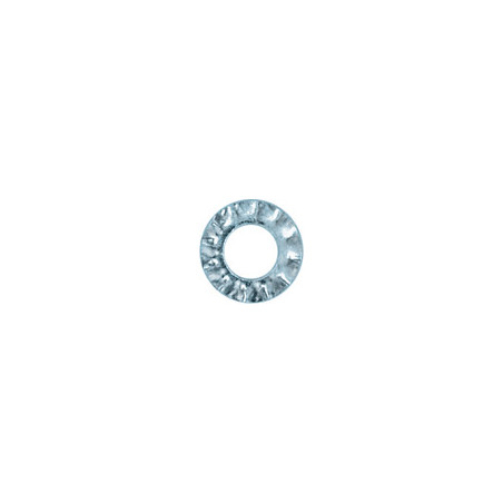 EXTERNAL SERRATED WASHER Ø 4 X 8 mm NFE 27-624 EXTERNAL SERRATED