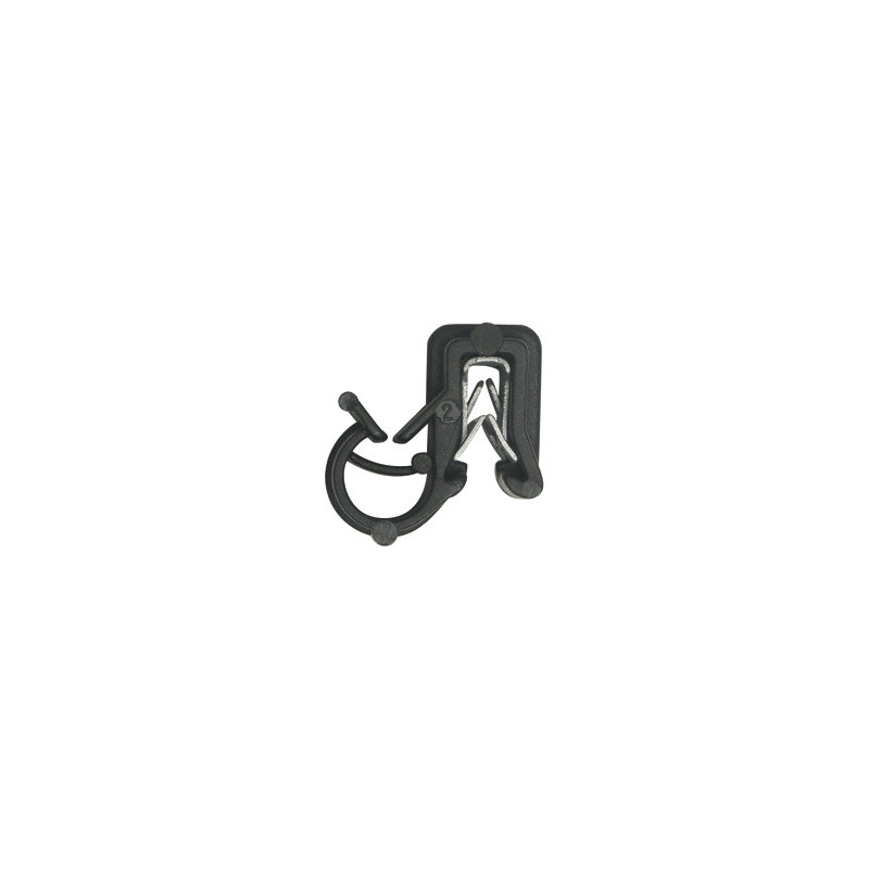 AGRAFE SUPPORT DE TUBE 1 LOGEMENT Ø 2 → 6 mm POUR BORD DE TOLE