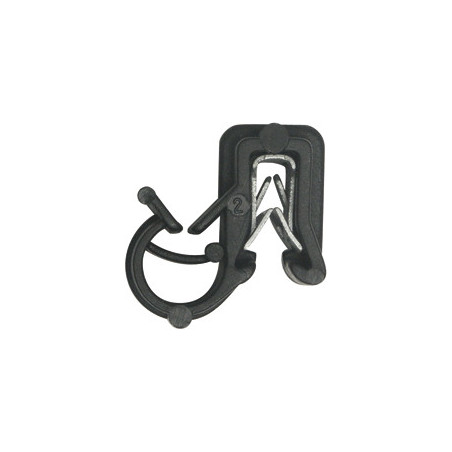 AGRAFE SUPPORT DE TUBE 1 LOGEMENT Ø 2 → 6 mm POUR BORD DE TOLE