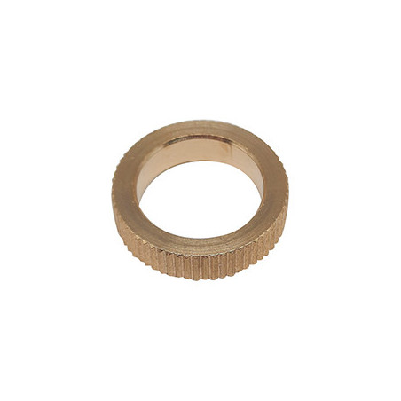 CYLINDRICAL KNURLED BRASS SPACER Ø 12 x Ø 16,9 x 4 mm