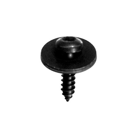BLACK ZINC PLATED DOME HEAD SELF TAPPING SCREW WITH WASHER Ø 4,2 X 16 mm