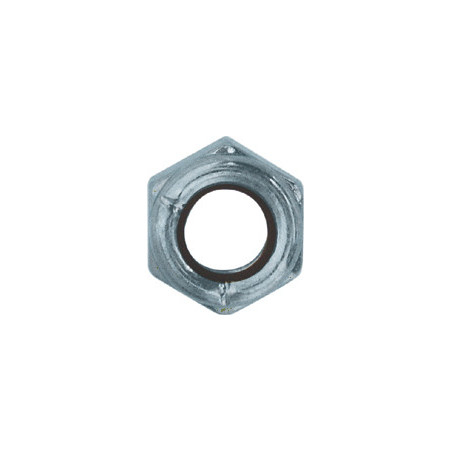 ÉCROU HEXAGONAL AUTO-FREINÉ À BAGUE NYLON CL8 M7-1.00 DIN 982