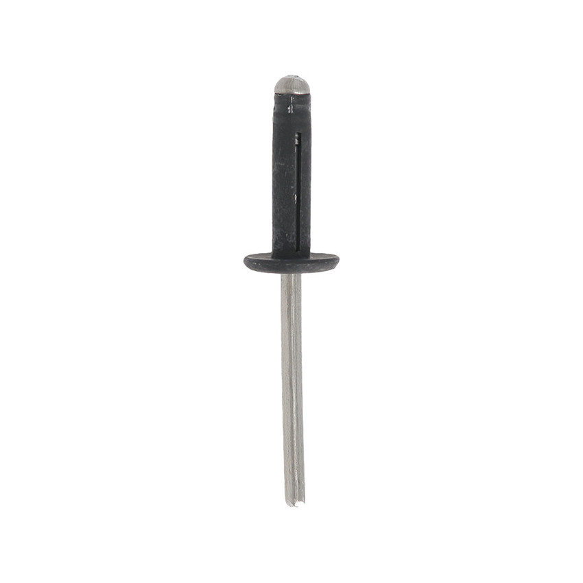 BLACK LARGE HEAD SPREADING RIVET Ø 4,8 X 19,8 mm
