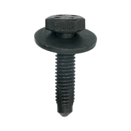 VIS TÊTE H AVEC RONDELLE ZN NOIR M6-1.00 X 25 mm CARROSSERIE