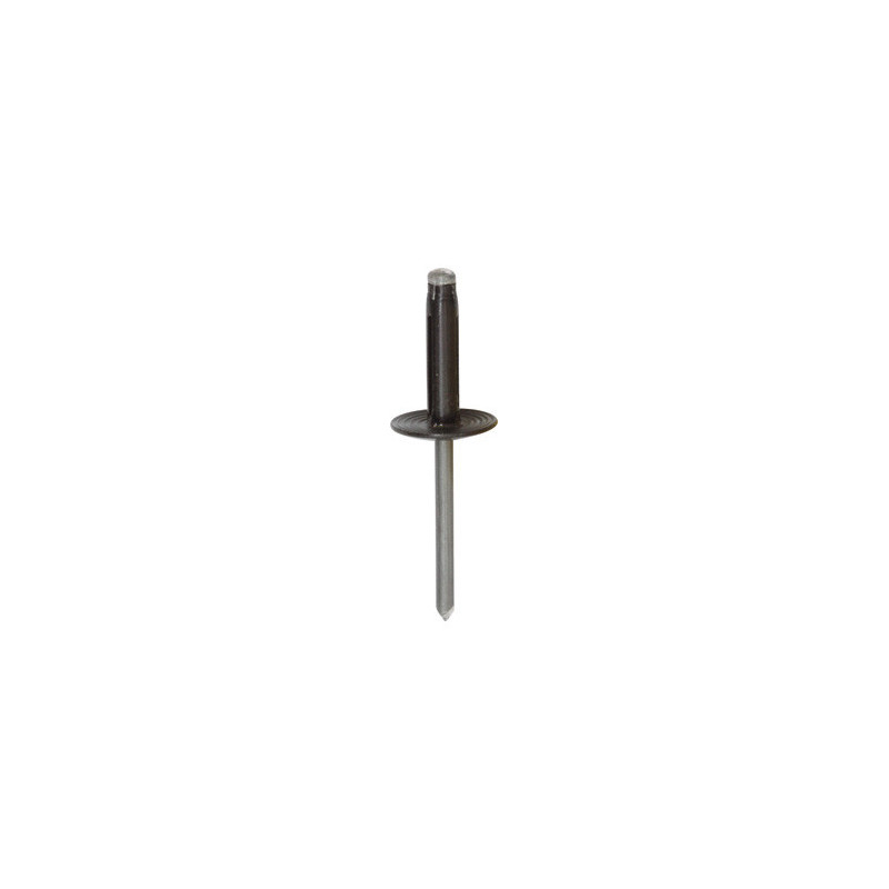 BLACK LARGE HEAD SPREADING RIVET Ø 4,8 X 20,5 mm