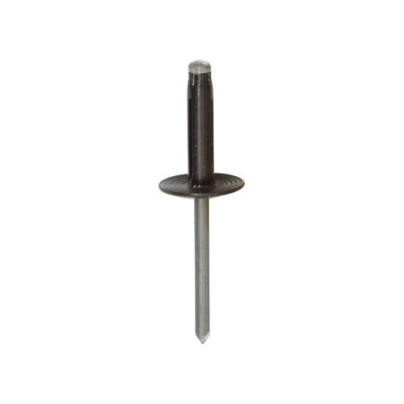 BLACK LARGE HEAD SPREADING RIVET Ø 4,8 X 20,5 mm