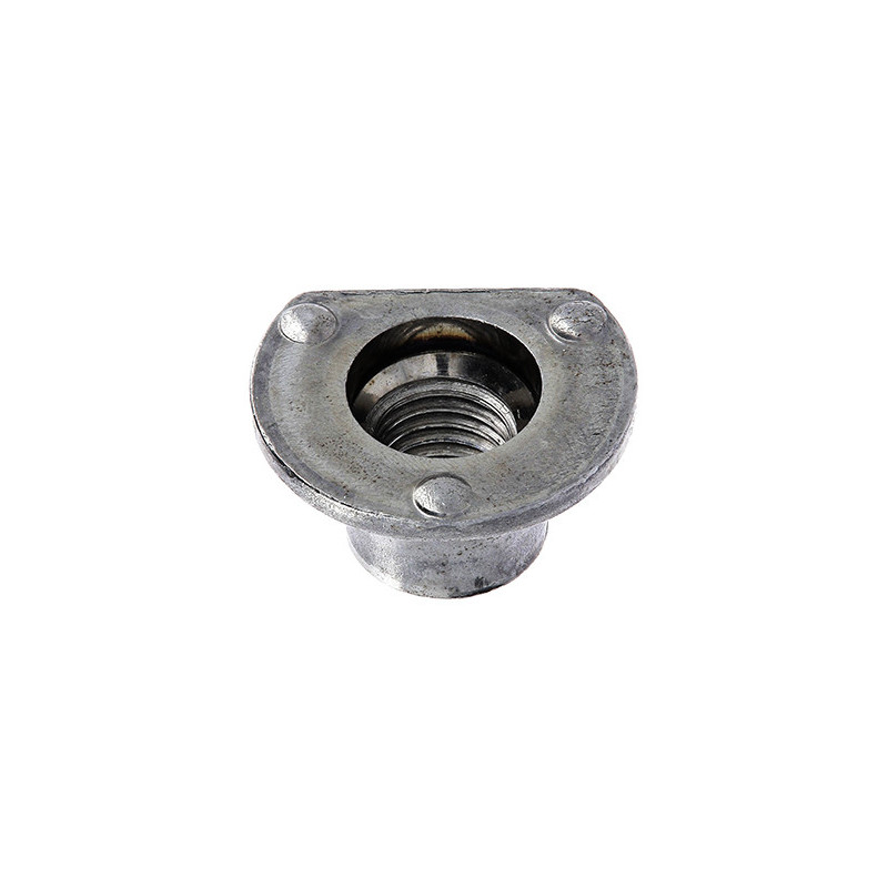 ÉCROU À SOUDER CYLINDRIQUE + MÉPLAT 3 BOSSAGES M12