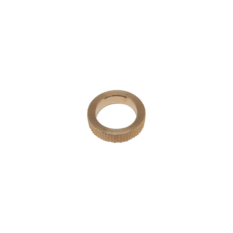 ENTRETOISE CYLINDRIQUE MOLETEE LAITON Ø 12 x Ø 16,9 x 4 mm