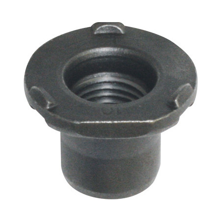 ÉCROU À SOUDER CYLINDRIQUE + MÉPLAT 3 BOSSAGES M14 X 1,5