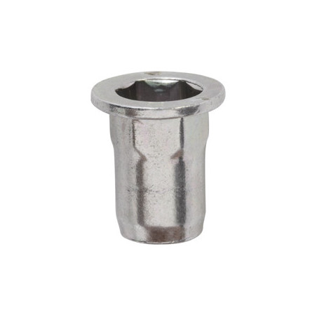 ÉCROU À SERTIR ACIER FÛT HEXAGONAL M8-1.25 / 0,5 → 3 mm