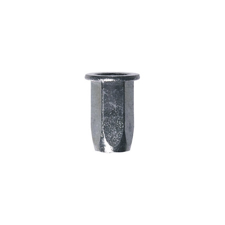 HEXAGONAL STEEL CRIMPING NUT M5-0.80 / 0,25 → 3 mm
